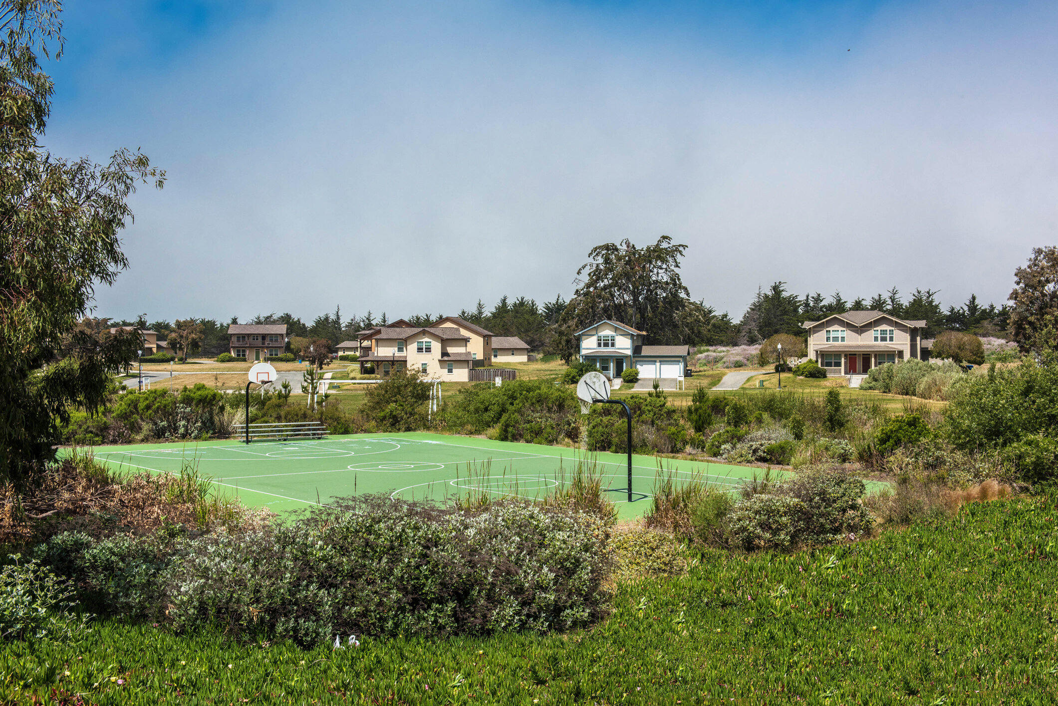 Basketball courts are one of many outdoor amenities at The Parks at Monterey. 