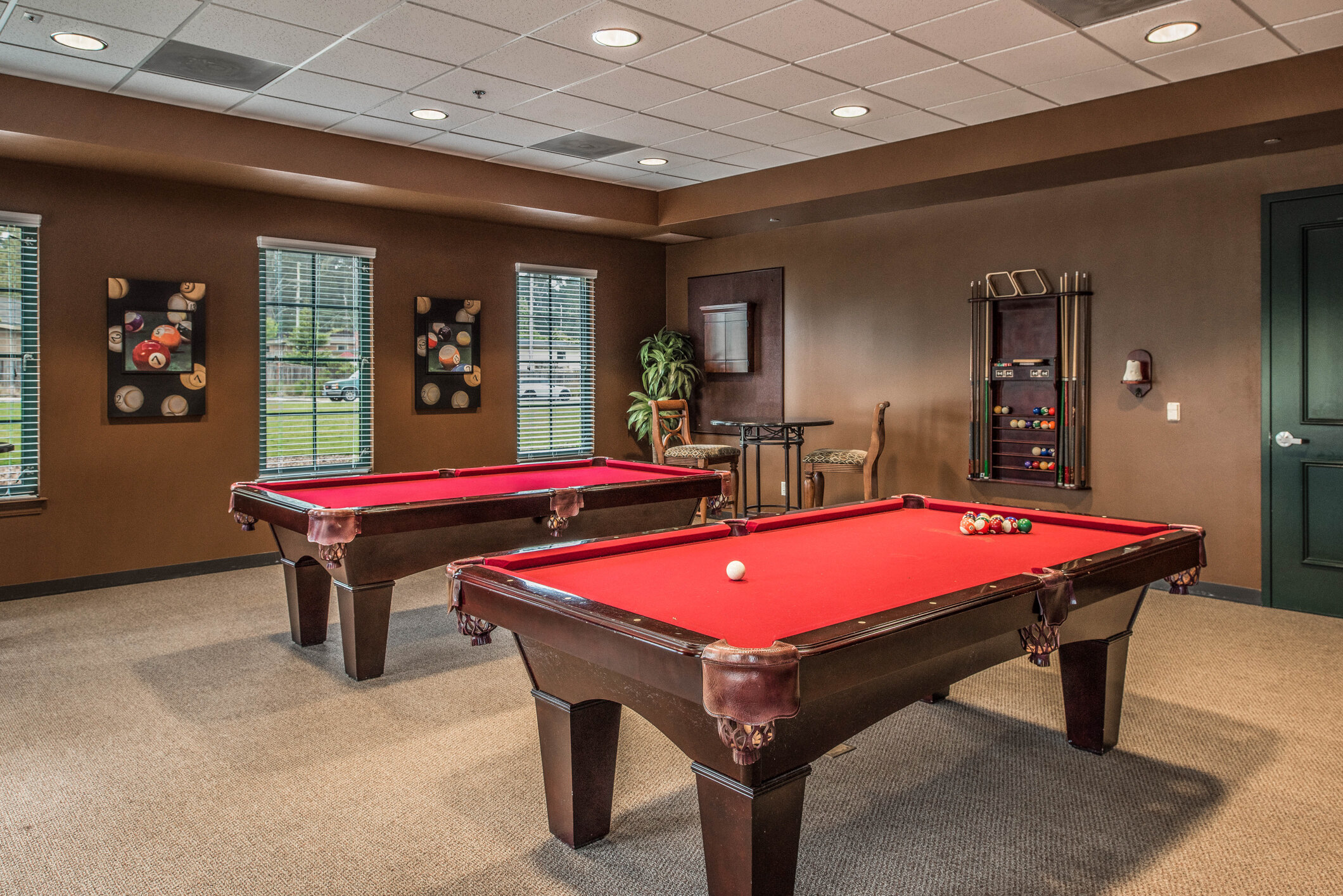Our recreation centers feature multipurpose and game rooms.