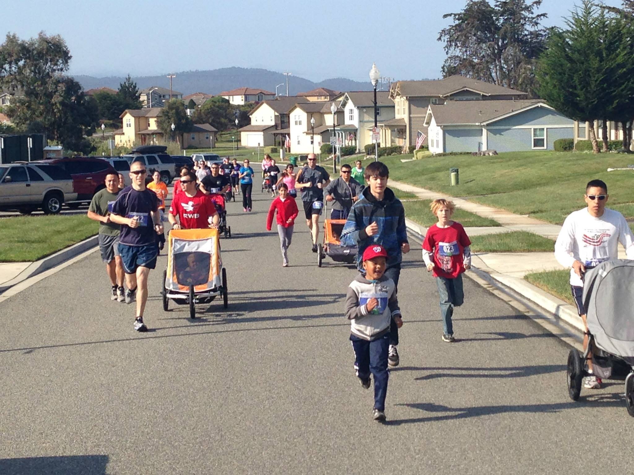 Residents participate in a community race at The Parks at Monterey.