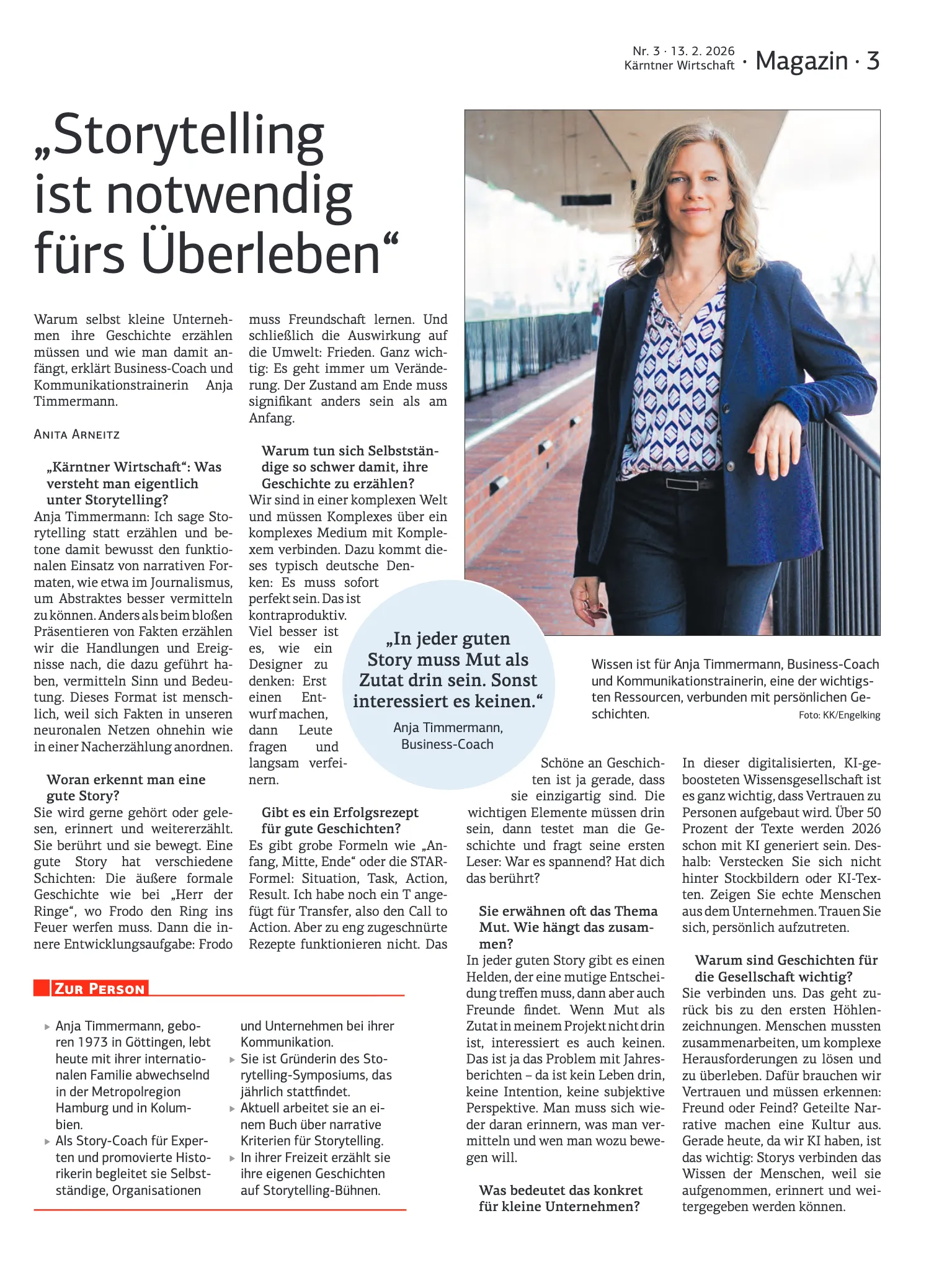 Interview in der Kärntner Wirtschaft