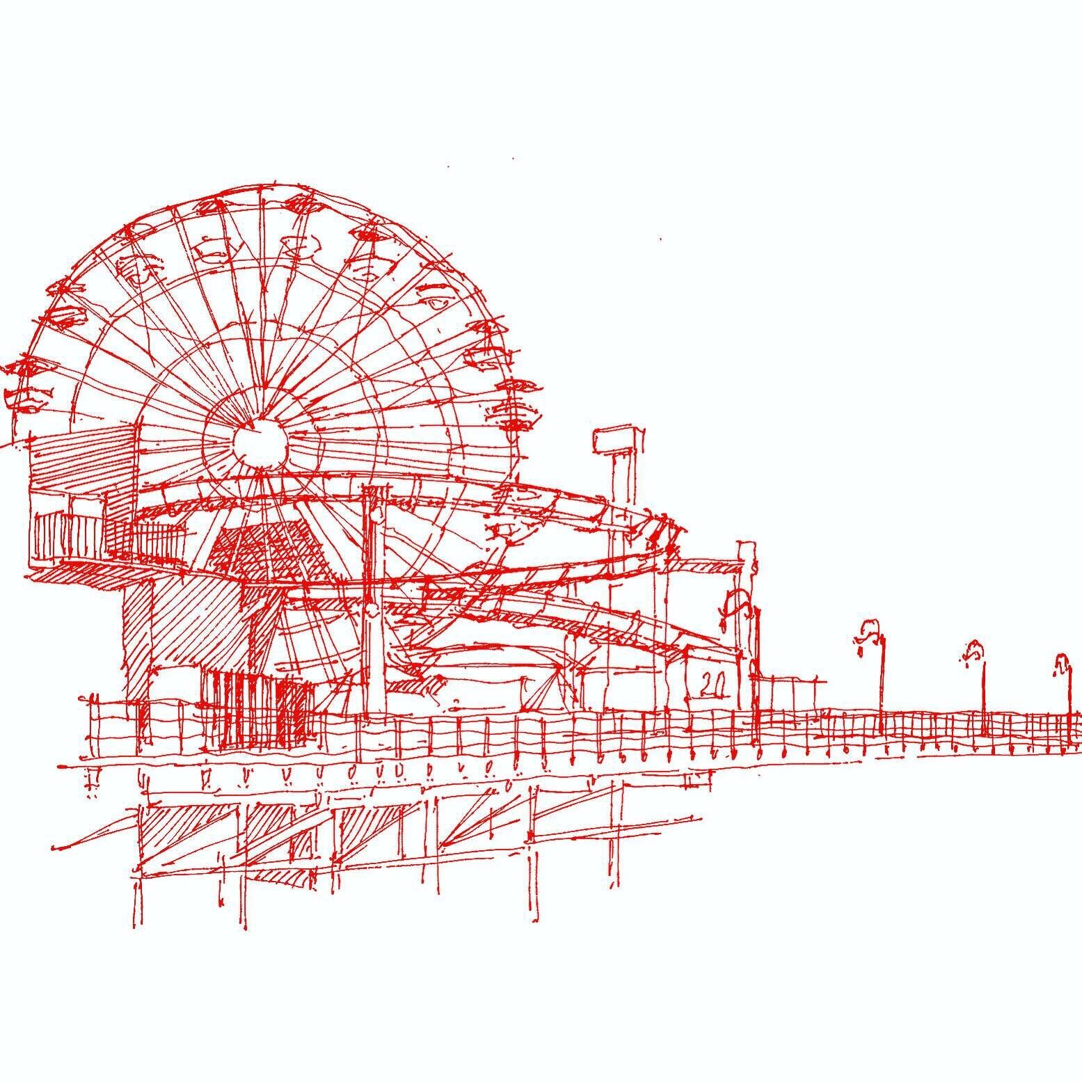 The Pacific Wheel, the iconic Santa Monica landmark, was drawn en plein air (on location) from the Santa Monica Pier.

Ink colors are customizable upon request. 

-
-
-
-
-
@pacpark
@santamonicapier
#redink #interiorart 
#pleinairdrawing #californiap