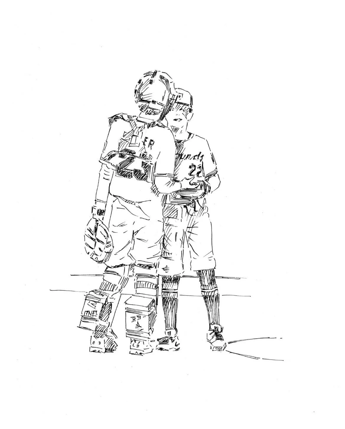 Loved creating drawings of two young baseball players and preserving these moments in their journey. Swipe to view both pieces. Thank you for trusting me with your keepsakes.

@kristiekaiser55 
-
-
-
-
-
#pendrawing&nbsp; #inkportrait #baseball #kids