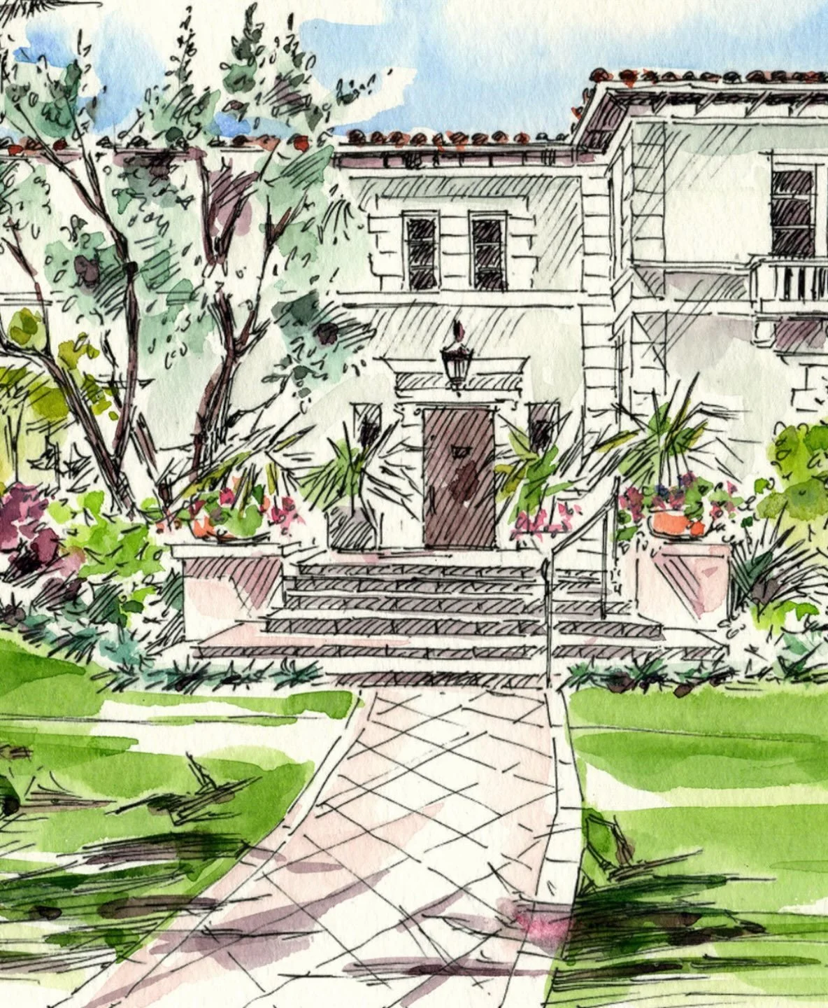 Detail from a recent Beverly Hills home watercolor commission.

Thank you @9021ro for having me create this meaningful gift for your client.

#InkAndWash #WatercolorPainting #HomePortrait #BeverlyHills #ClosingGift