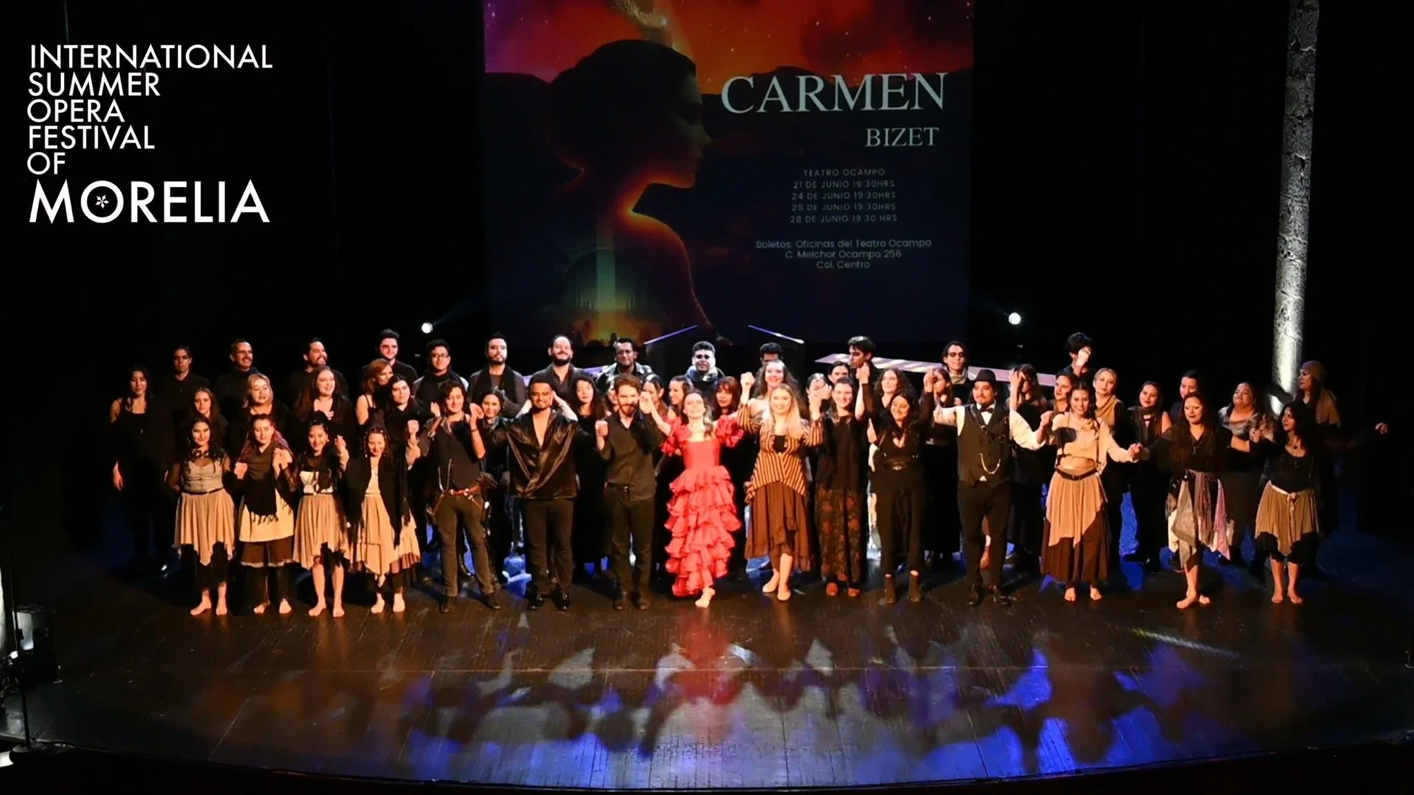 Kristina Shafranski performs Micaela in Bizet's "Carmen" with ISOFOM in Morelia, Mexico, 2024, under the baton of Alexander Vladimir Gomez and stage director Didier Otaola