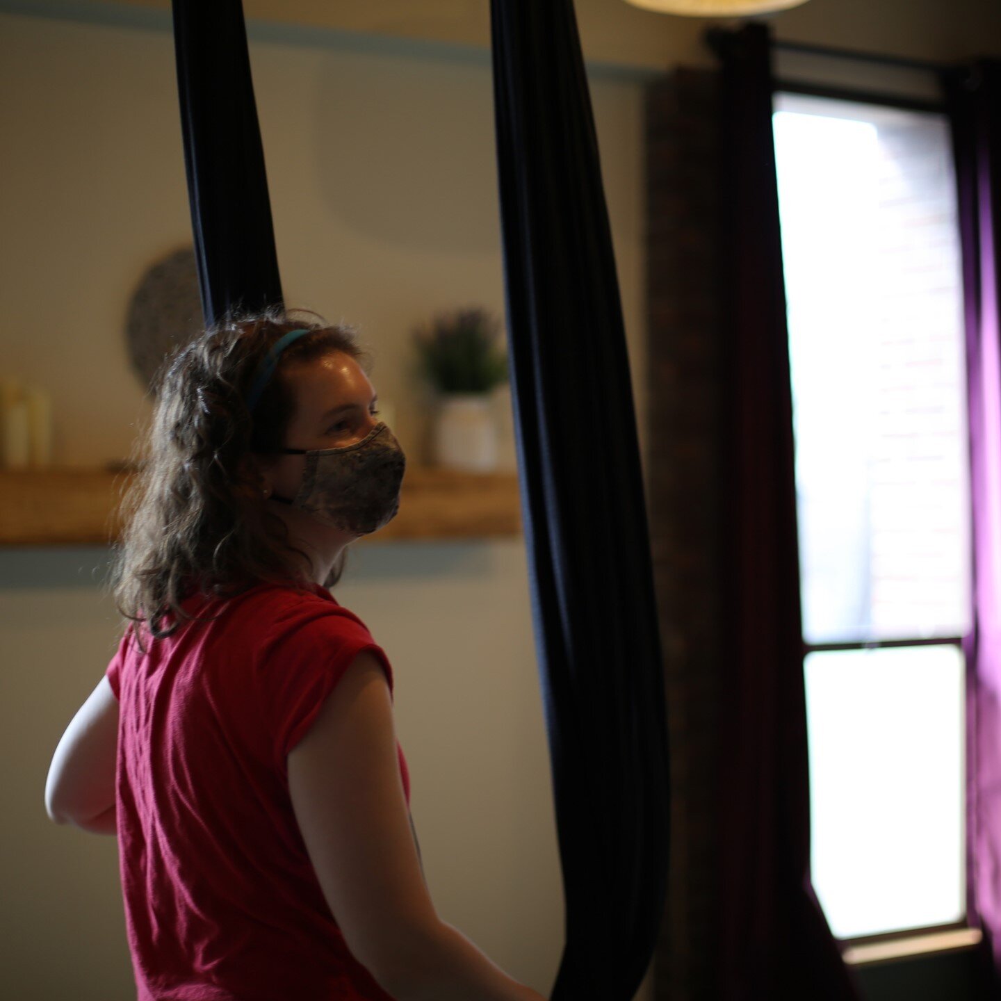 Looks like last night's Low Hammock Restorative Aerial Yoga with Taylor @tntut was a hit!⁠
⁠
&quot;Taylor was great, I loved this class! It was beyond relaxing and the suspension from the silk was such an added bonus. I felt like I was laying on a cl
