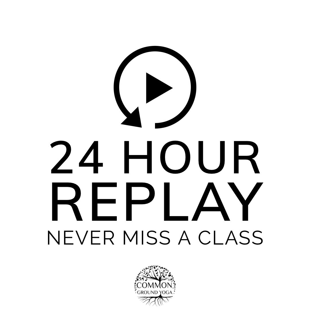 You never have to miss your favorite class again! Have you heard of our 24 Hour 🔁 Replay?

If you are unable to make one of our scheduled classes, just register for the online session anyway .... shortly after class concludes we&rsquo;ll send you a 