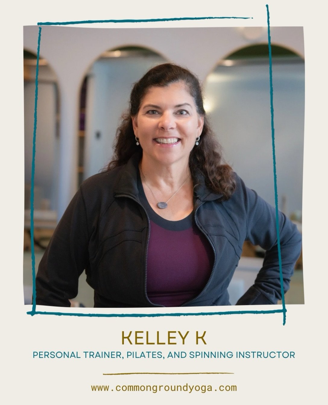 Meet Kelley&mdash;the instructor who can make you laugh while your muscles are shaking. 😄

With over 20 years of teaching experience, Kelley brings plenty of knowledge, encouragement, and personality to Pilates Reformer at Common Ground Yoga. She lo