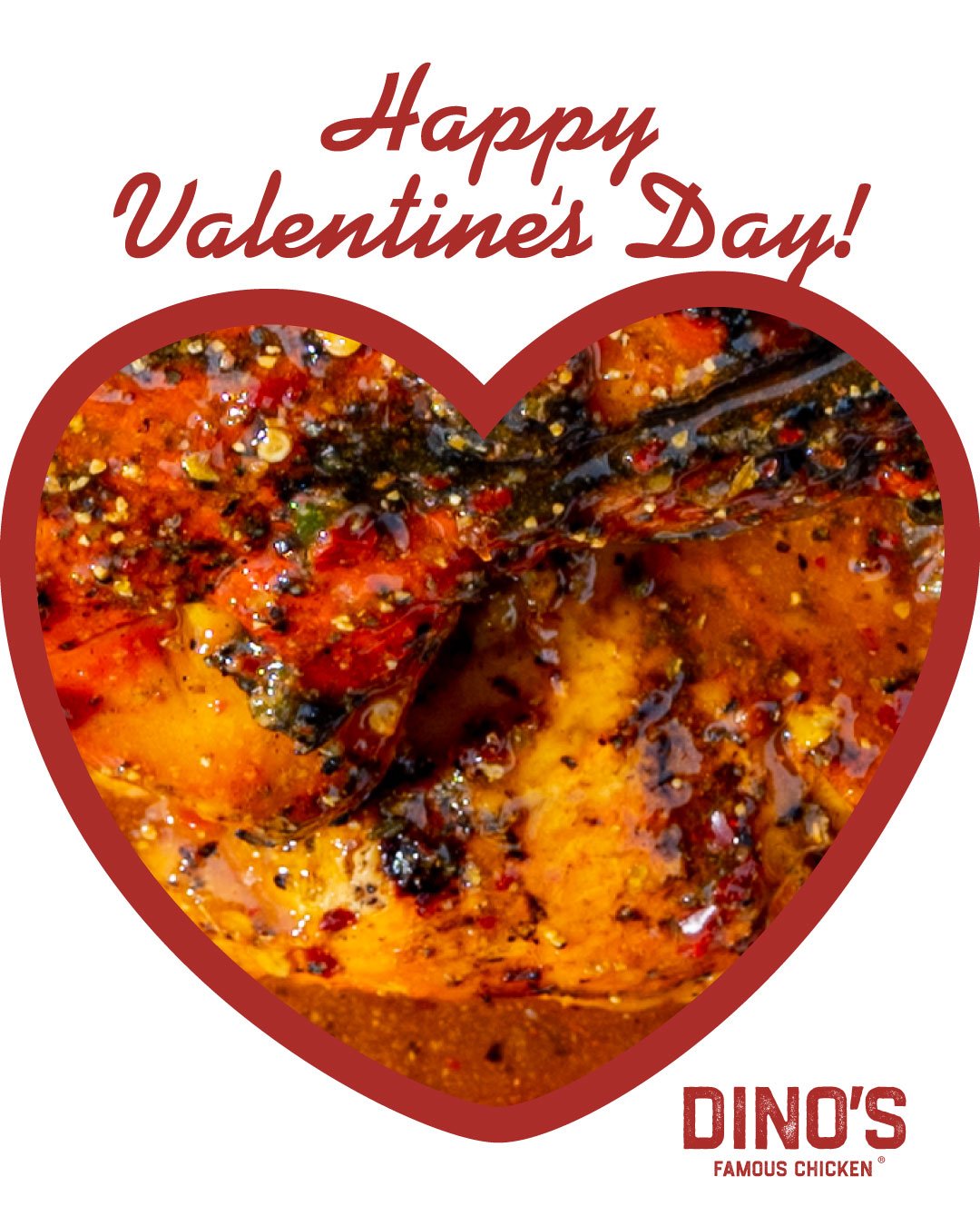 We wish you a very saucy Valentine's Day Weekend!

#DinosOGRecipe #DinosOGChicken #losangeleseats #losangeles #DinosOriginal #DinosLA #DinosPicoRivera