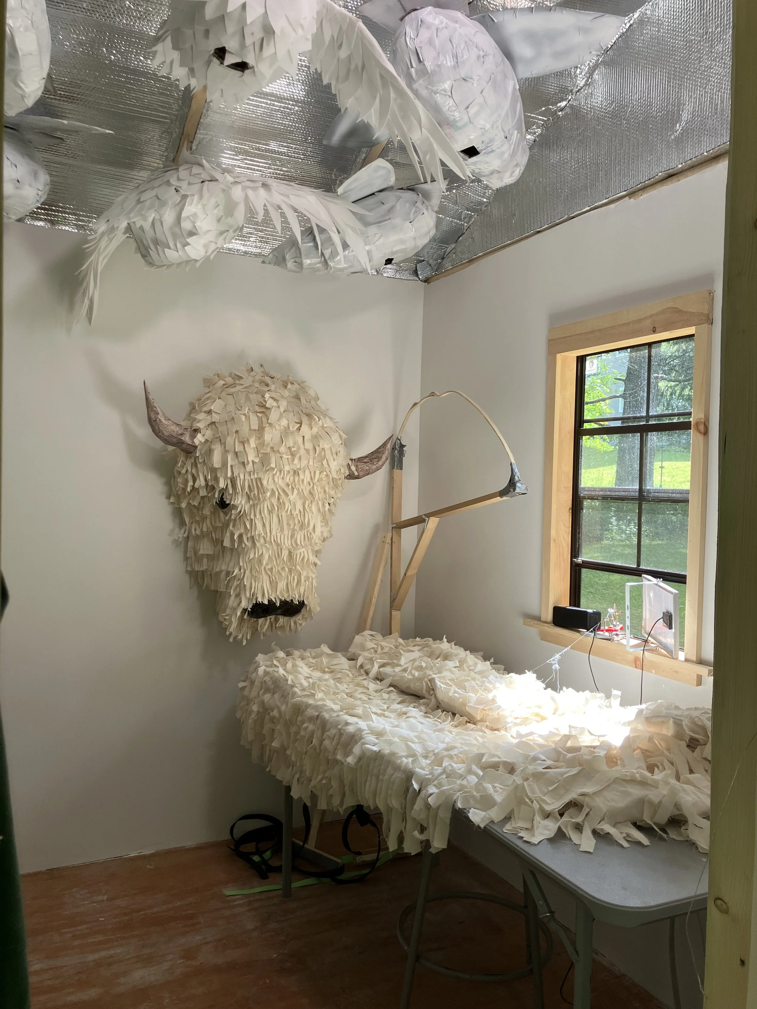 Work in studio