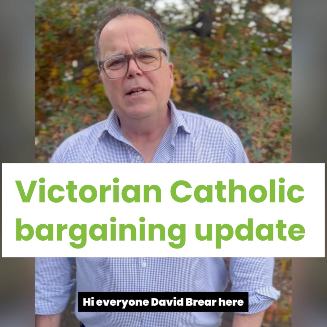 Watch now: Victorian Catholic bargaining update