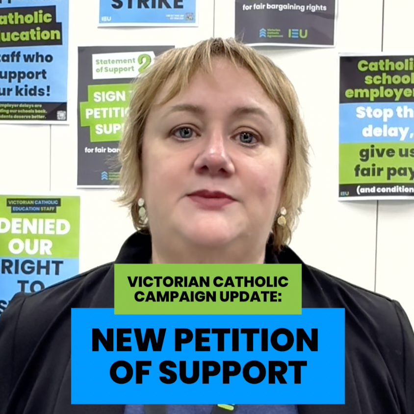 Watch now: Deputy General Secretary Kylie Busk provides a campaign update as Term 3 begins
