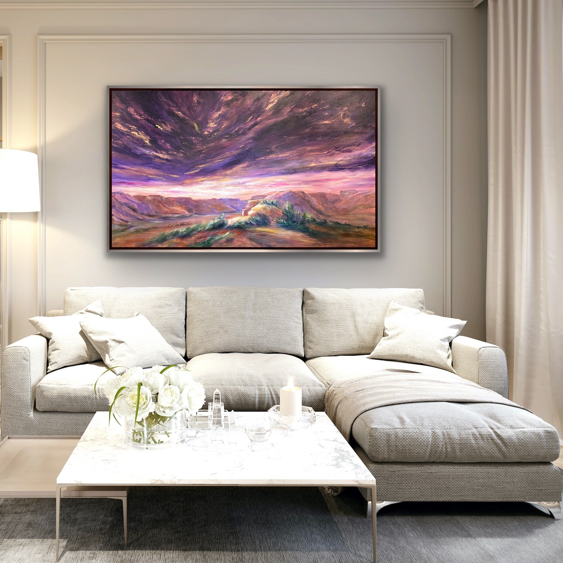 Have you ever considered custom artwork.  Commissioned artwork can add a beautiful touch to your personal space.  Send me a DM if you're interested. 

#pamferwornart #customartwork #bigskies #commissionedartwork #artforwalls #originalartwork #origina