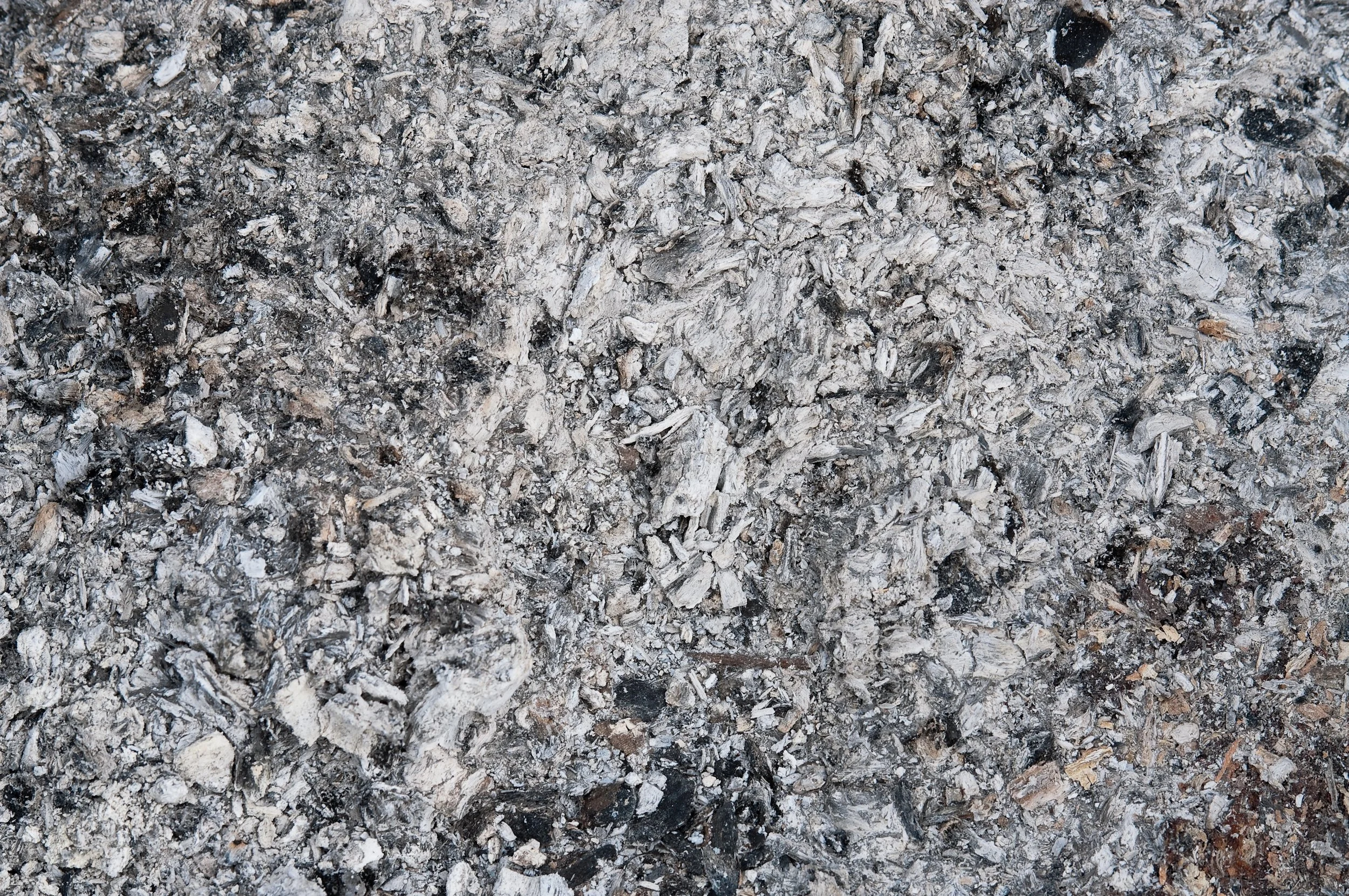 Ash from a fire