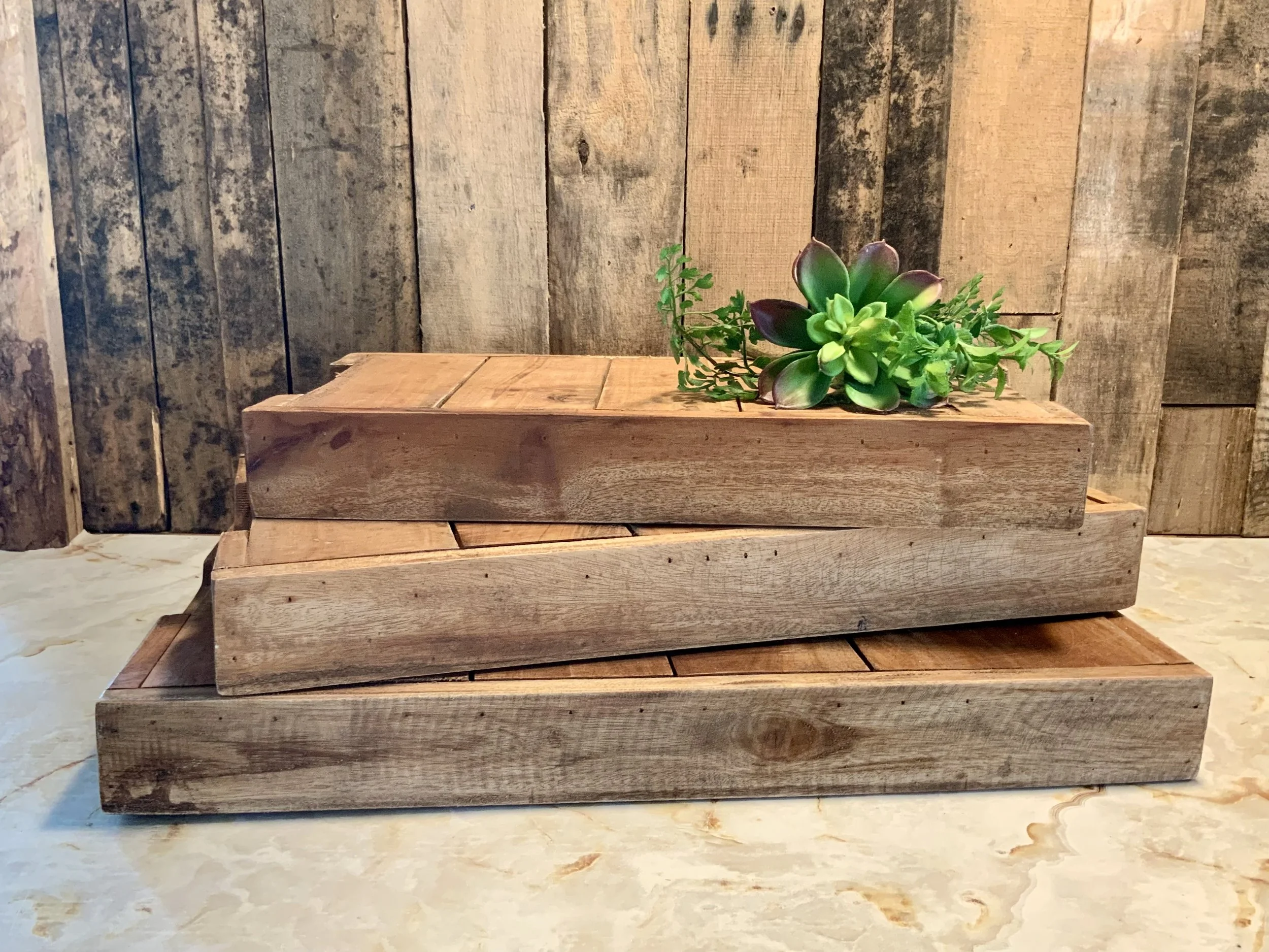 Wood Boxes or Risers/ 3 Sizes-15 total