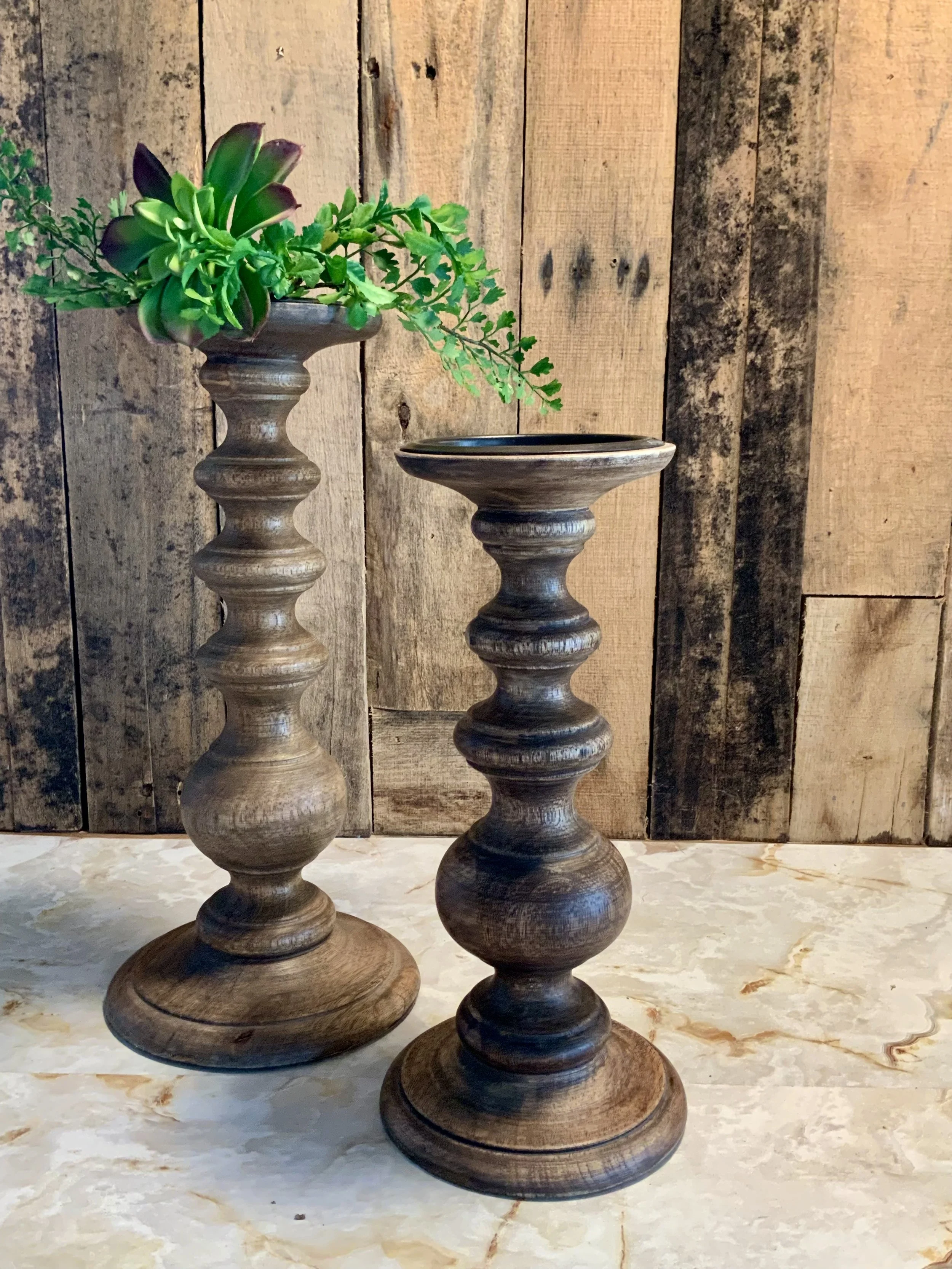 Wood Pillar Set X 6