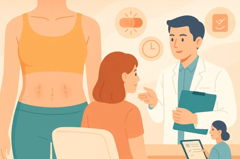 Robotic Hysterectomy Scar Appearance and Healing