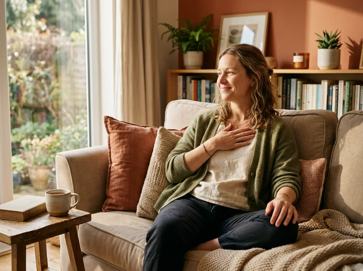 Woman experiencing relief after successful Essure removal and reversal surgery