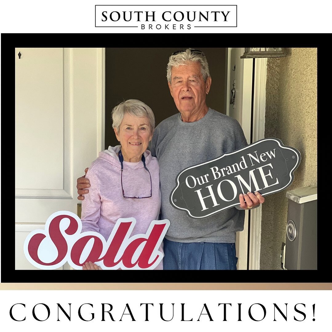 Laguna Woods has the sweetest new residents! Congratulations to Don &amp; Peggy on their purchase. Wishing you both many happy years in your new home, and all the exciting events and amenities your new community has to offer. #lagunawoods #home #sold