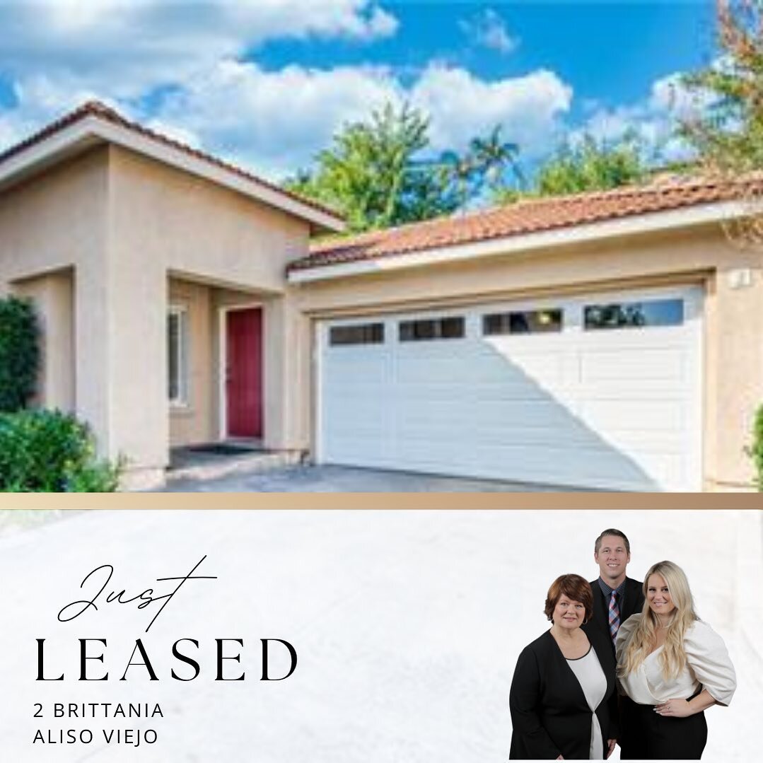Thank you for the referral @rethunkresouled ! We were able to make the top of the list of 15 applications and score this wonderful lease in Aliso Viejo 🥳 #leased #realestate