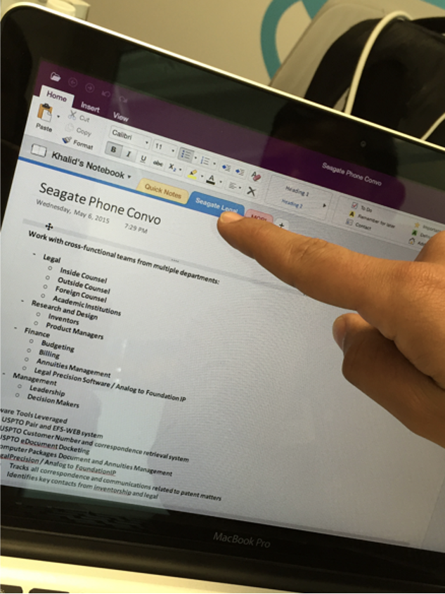 Here is an example of how one of our job seekers track their job search.
