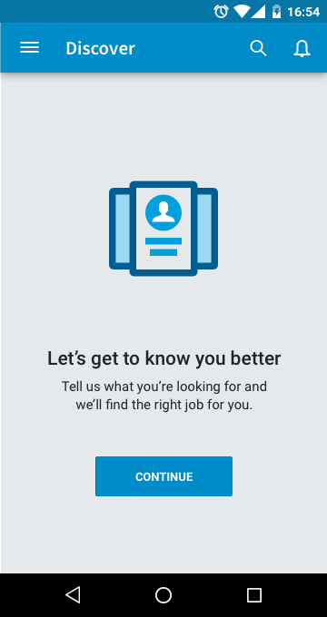 Here is an example of the job preference experience that help improve our member’s discovery recommendations.
