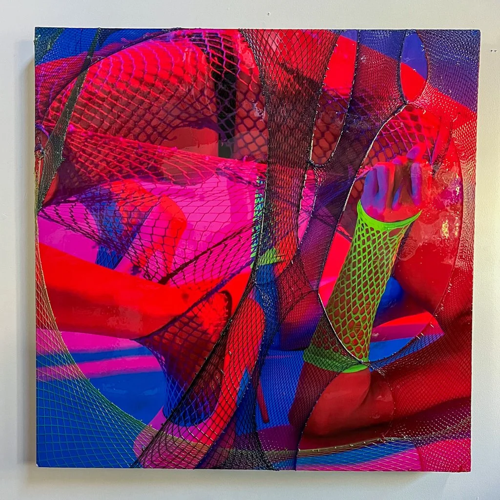 Fishnet Resined Canvas