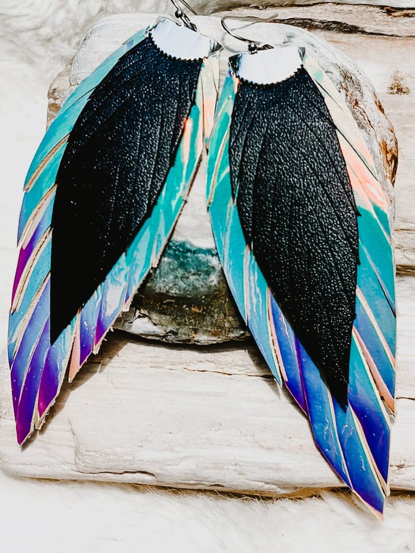 Black on Iridescent