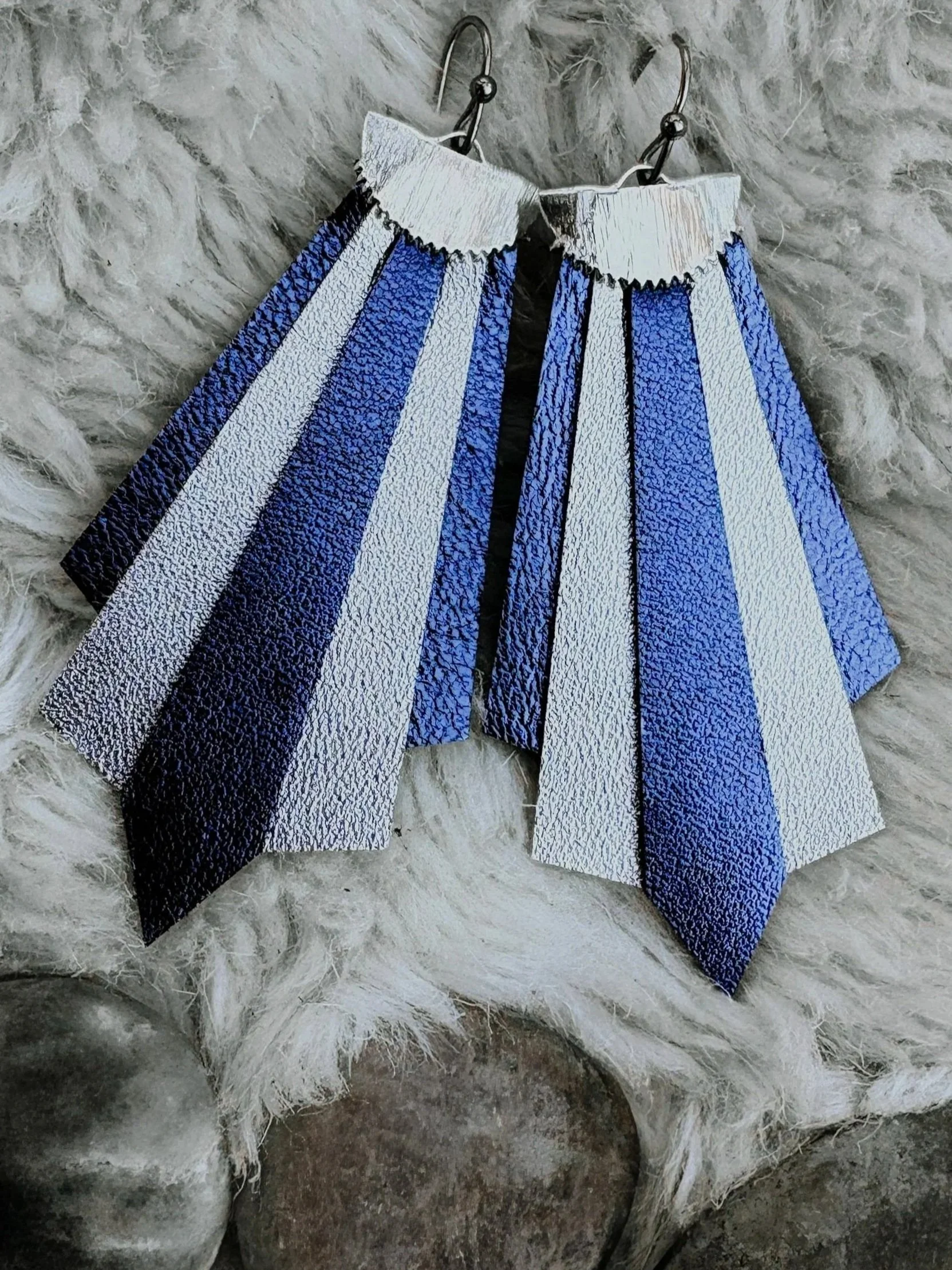 Metallic Blue + Silver