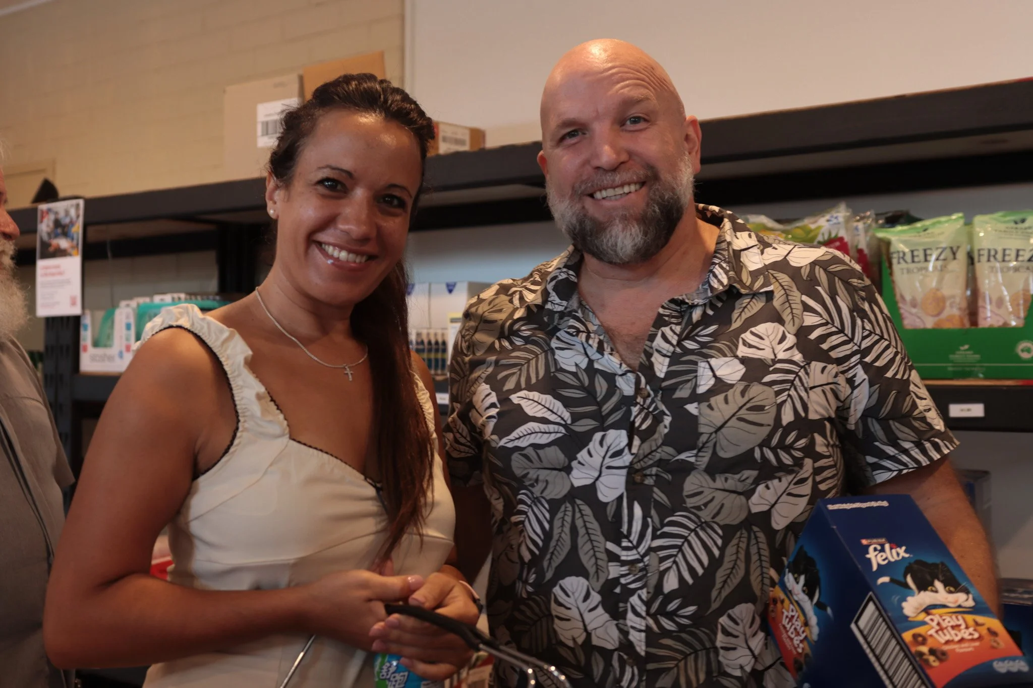 This is Christine and Evan, two active people in the NewVine community. Here&rsquo;s what they think about the pantry: &ldquo;It&rsquo;s a great opportunity, and when we handed out pamphlets we were able to say that we use the pantry and love it.&rdq