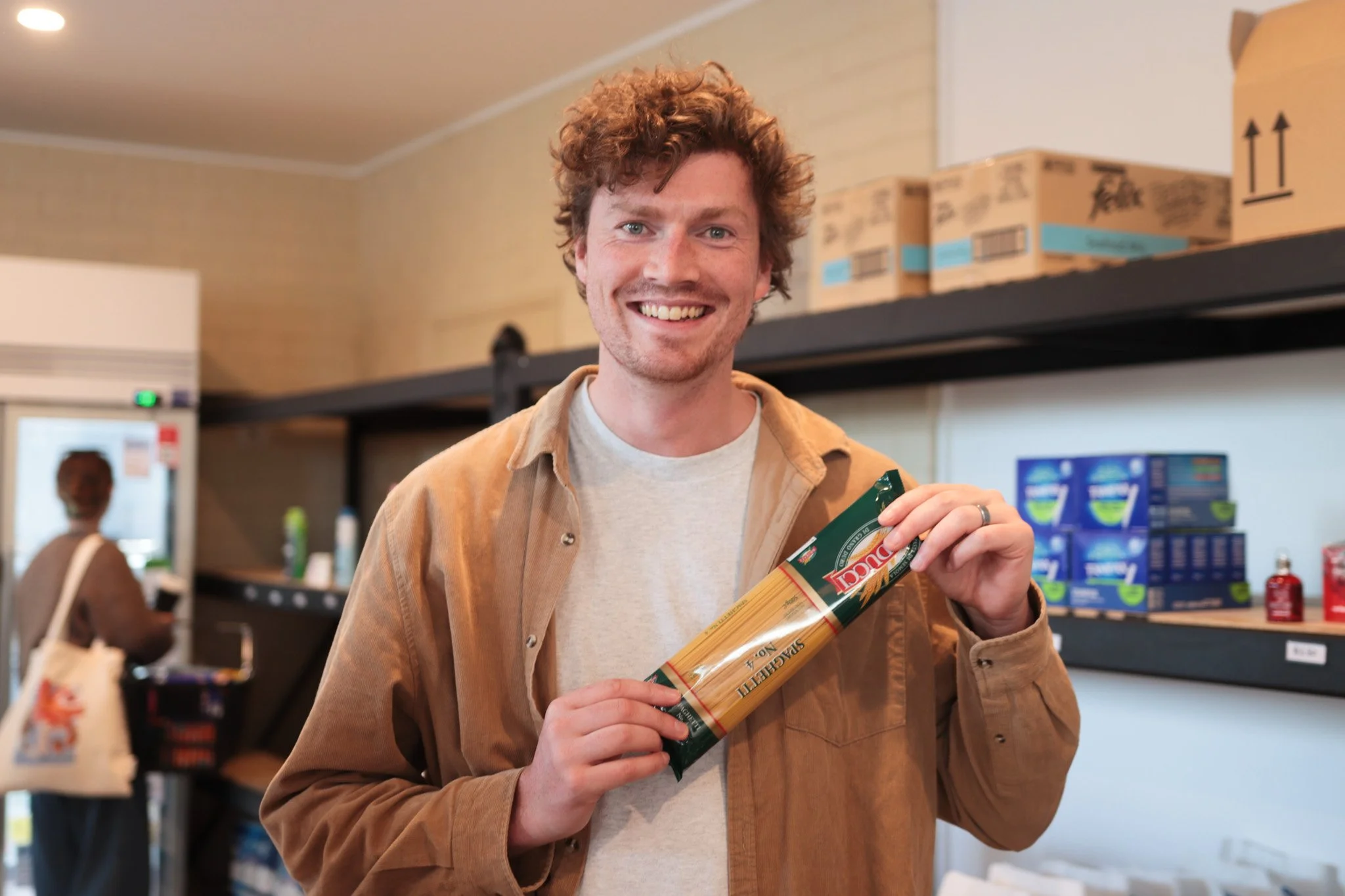 Meet Jessie. We asked him what he thought about the Community Pantry:
&ldquo;I like coming here because you never know what you&rsquo;ll find, and it&rsquo;s cheap, so you can buy more.&rdquo;

The NewVine Community Pantry provides affordable food op