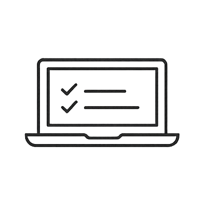 icon showing laptop computer