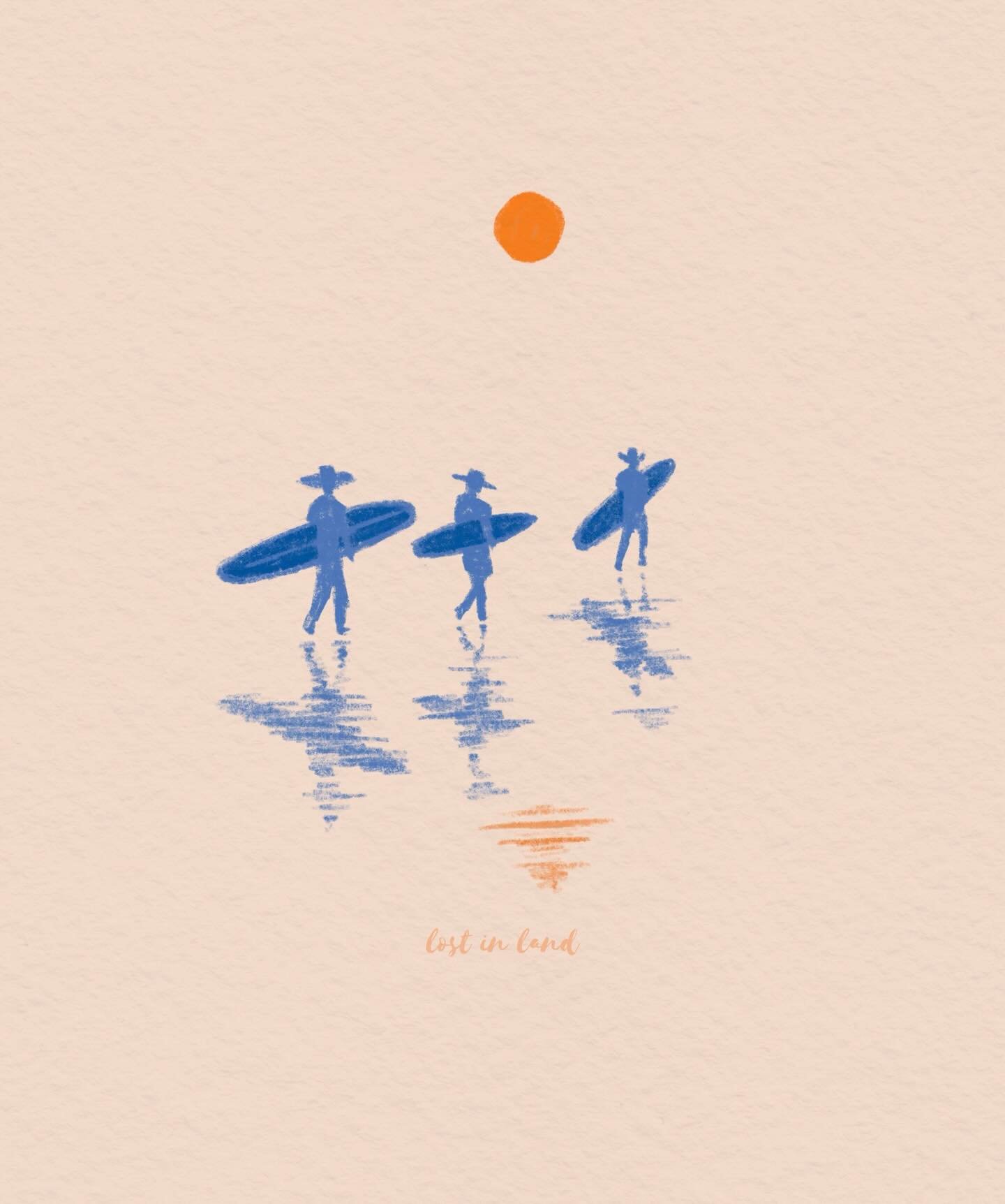 COUNTRY SURFERS 
Doodle of the day 🌞

.
.
.
.
.
#surfillustration #beachillustration #hossegorartist