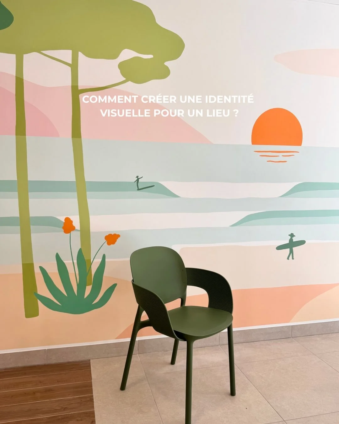 Cr&eacute;er une identit&eacute; visuelle &agrave; l&rsquo;&eacute;chelle d&rsquo;un lieu, c&rsquo;est penser chaque espace comme une partie d&rsquo;un m&ecirc;me univers.

Pour cette r&eacute;sidence de saisonniers &agrave; Anglet, j&rsquo;ai imagin