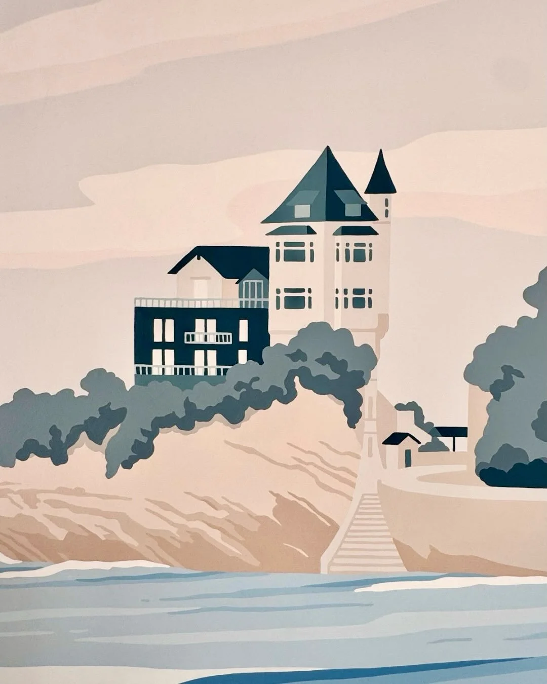 AVANT / APR&Egrave;S &mdash; BIARRITZ 🌊

Un mur blanc transform&eacute; en fen&ecirc;tre ouverte sur la C&ocirc;te des Basques, avec la Villa Belza comme point de rep&egrave;re.

Une fresque pens&eacute;e pour agrandir visuellement la pi&egrave;ce, 