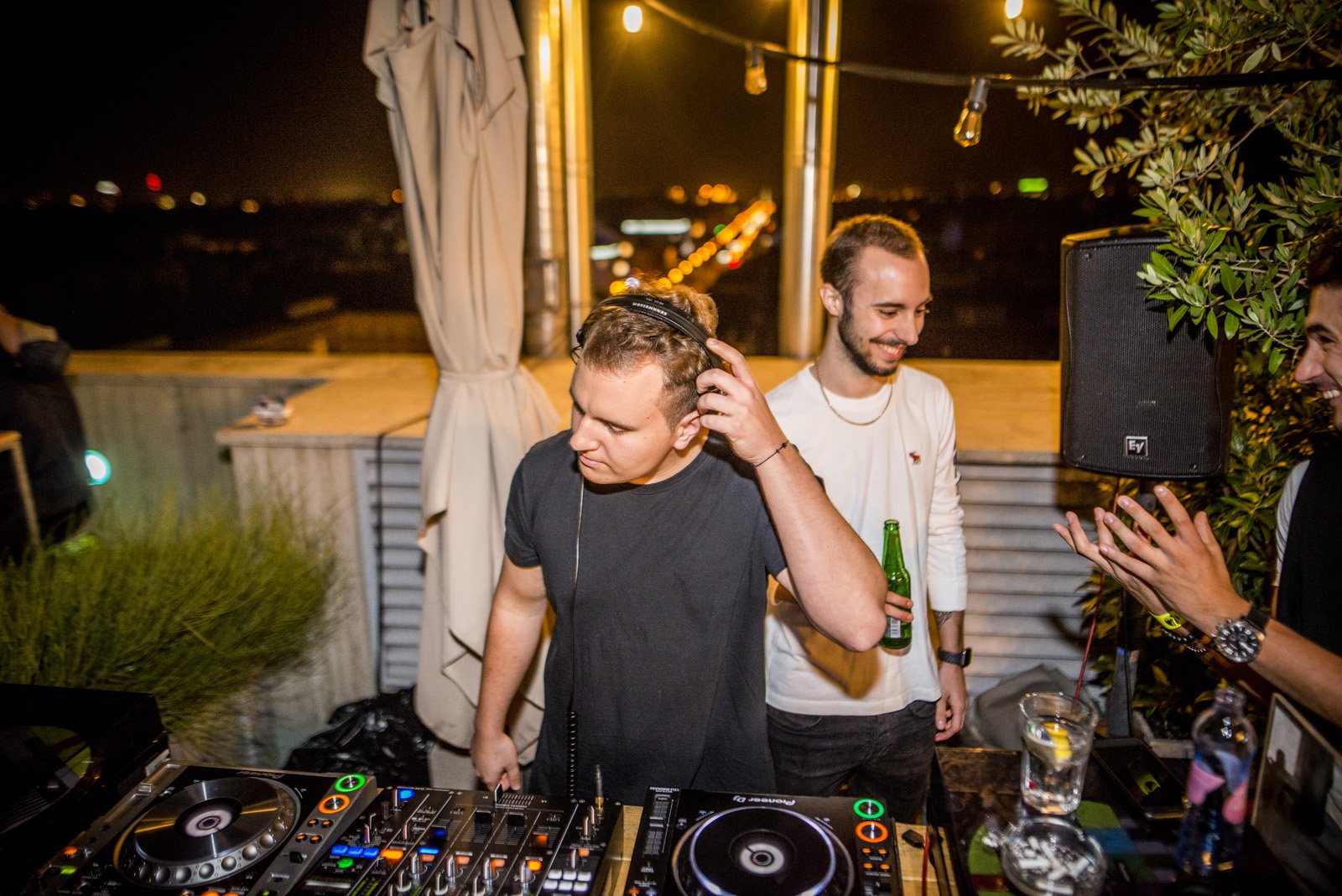 DJ Vincee D on the decks