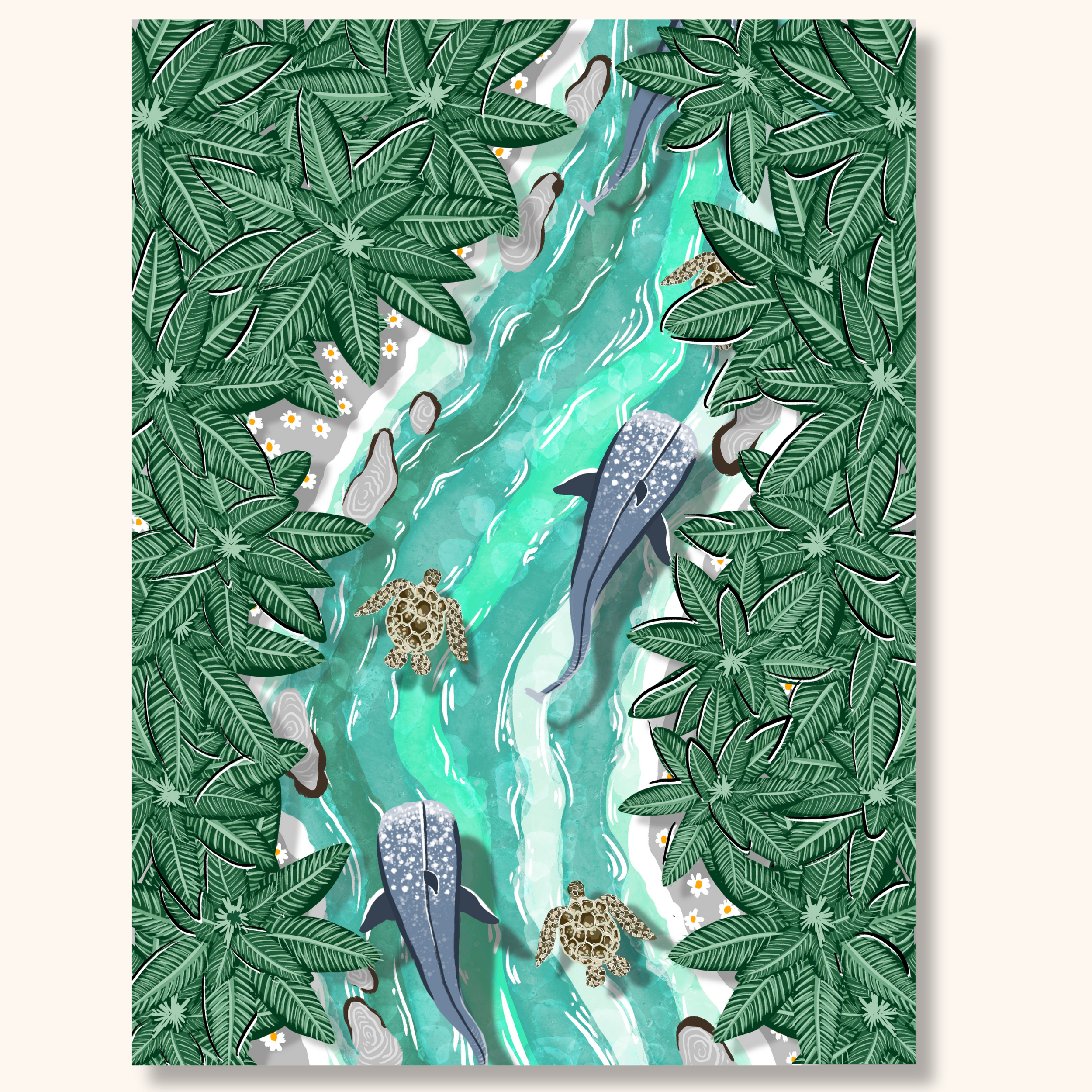 Keep Her Wild No.1 // Fine Art Giclée Print on Bamboo