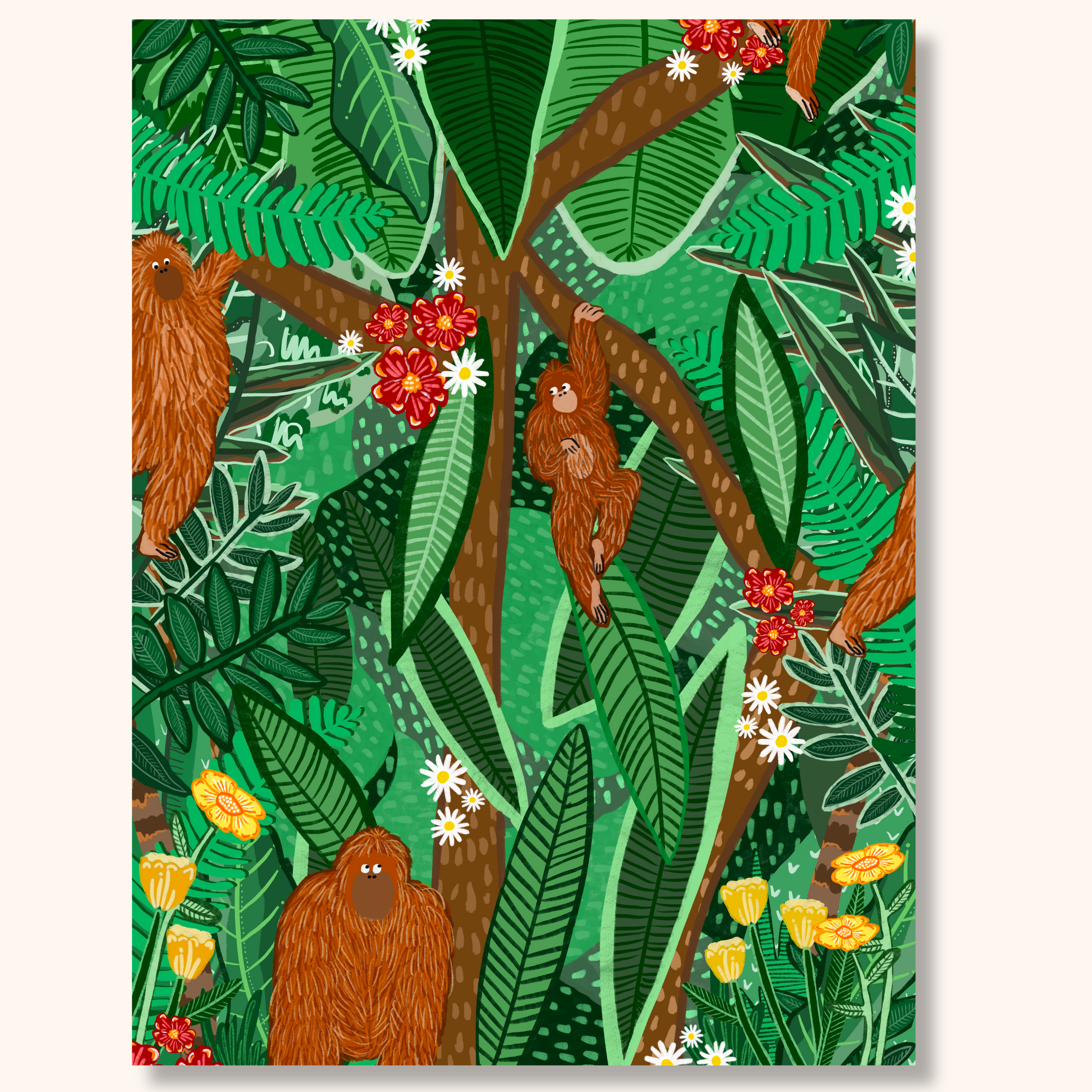 Keep Her Wild No.2 // Fine Art Giclée Print on Bamboo