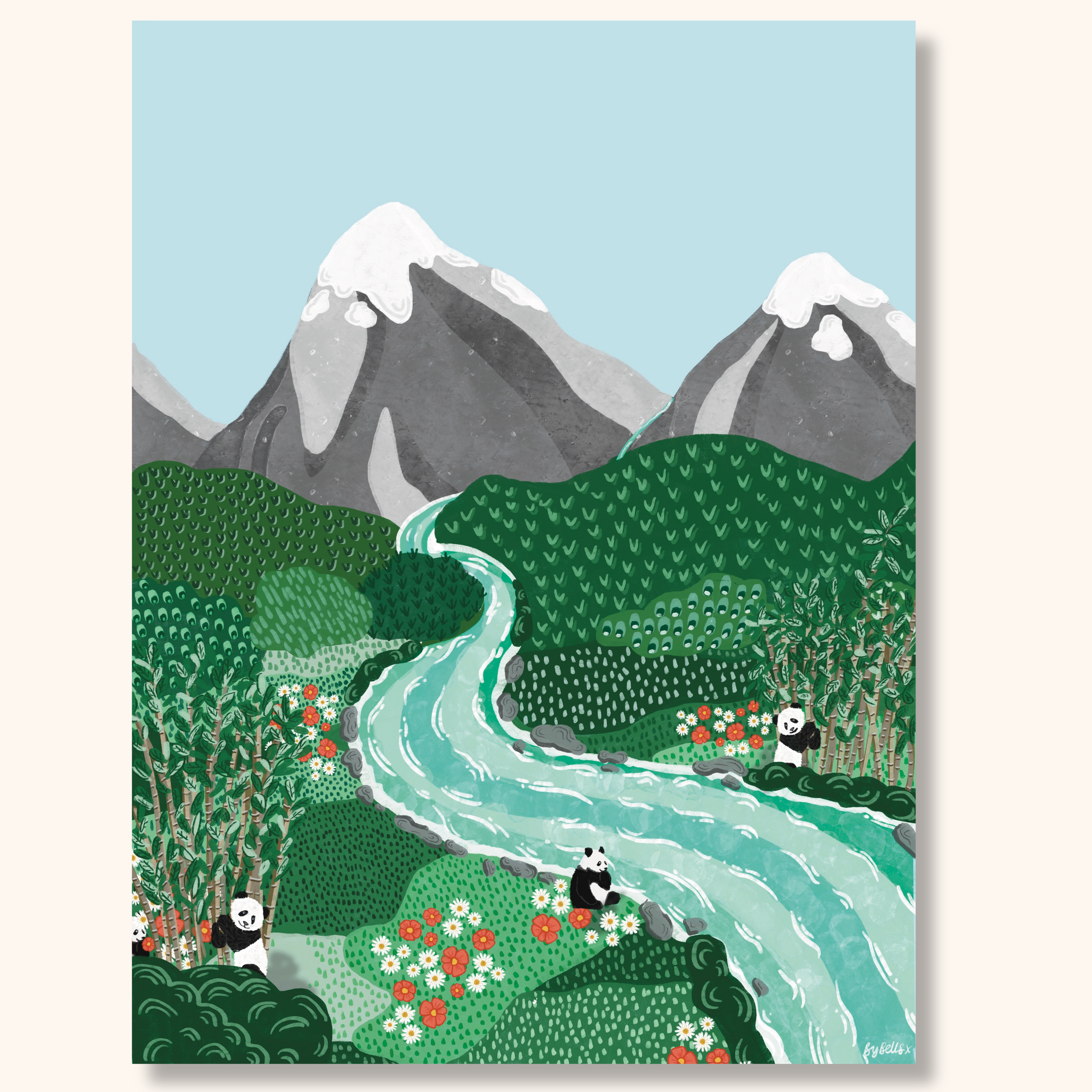 Keep Her Wild No.3 // Fine Art Giclée Print on Bamboo