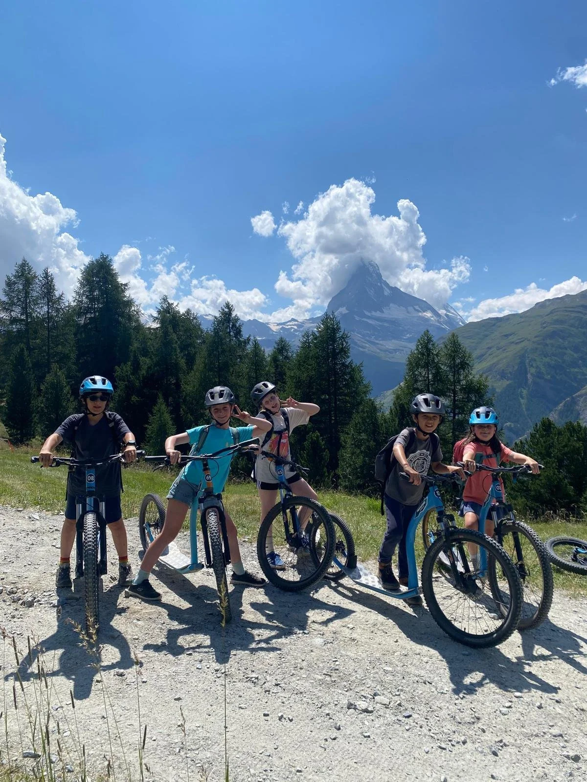 Mountain Biking and Scooters for Kids in Zermatt