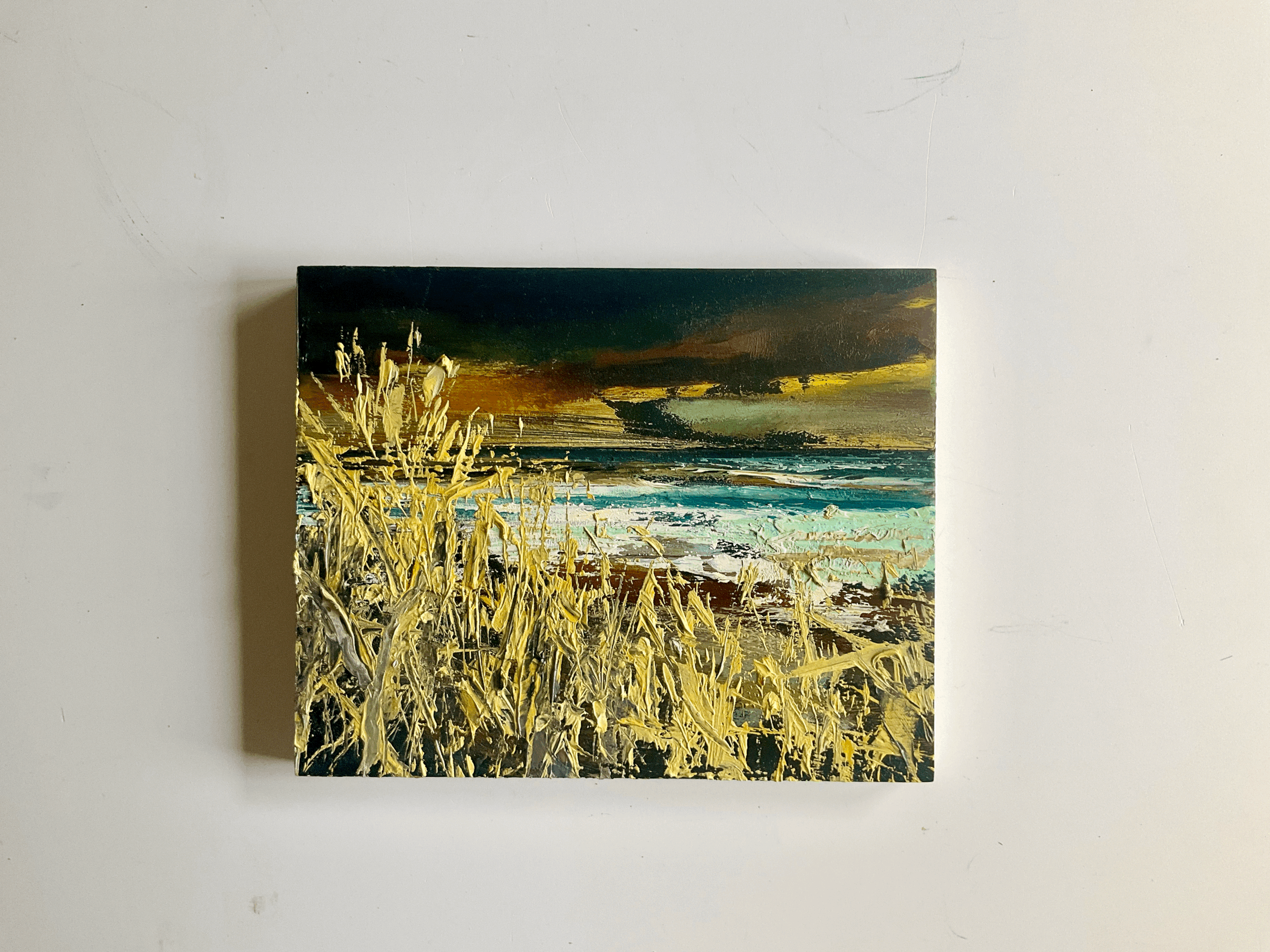 Oil painting Cornwall seascape