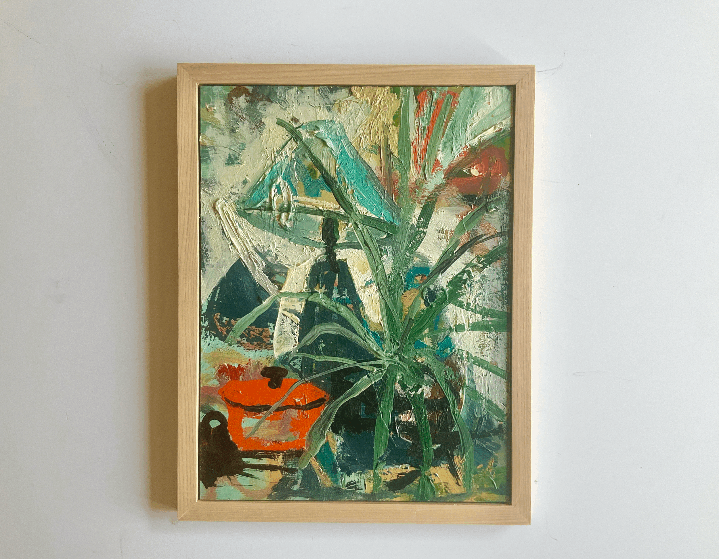 Oil painting still life with le creuset