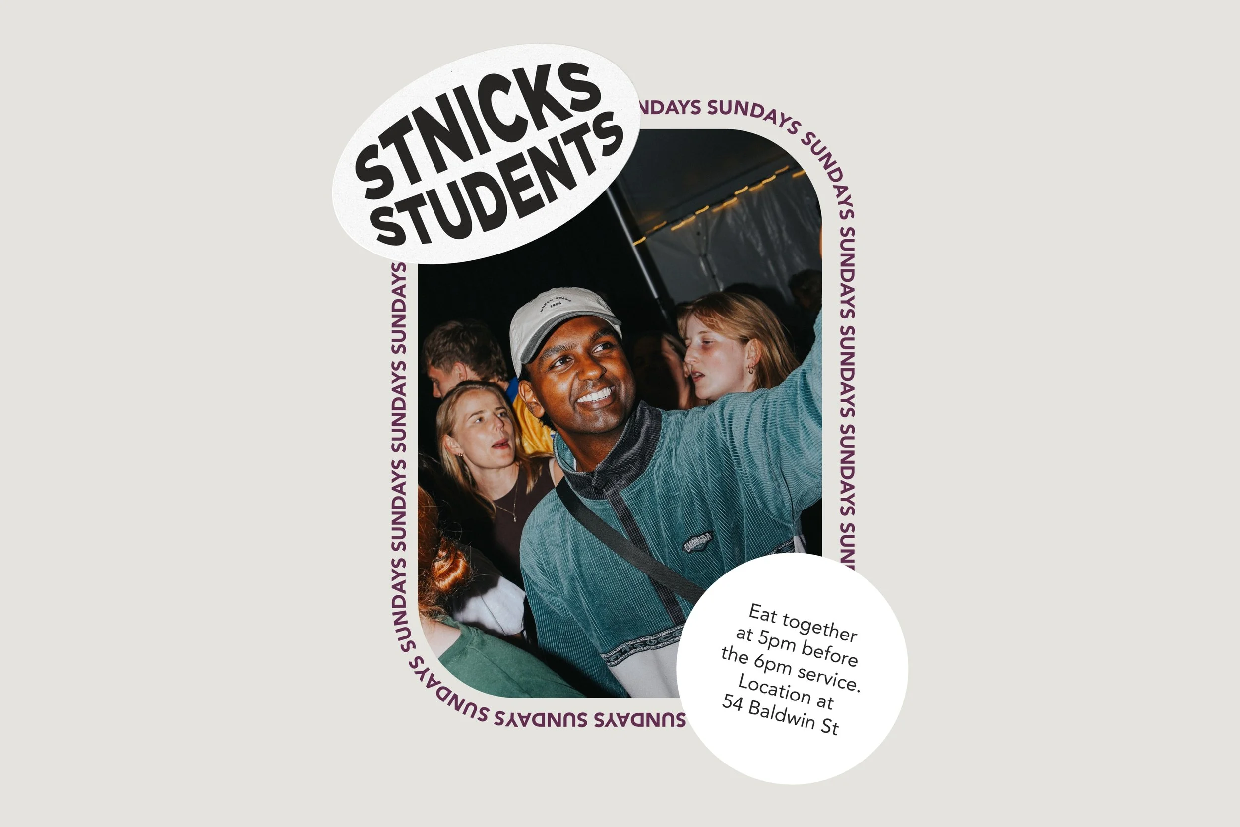 Freshers – Sunday night dinner