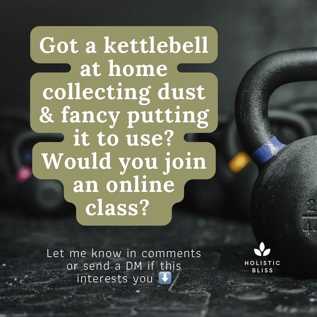 Do you have a kettlebell/s at home and not sure what to do with it, maybe it&rsquo;s collecting dust, or being used as a door stop 🙈🤣 

I&lsquo;m thinking of adding a weekly online course and if this sounds like something you would like to join pop