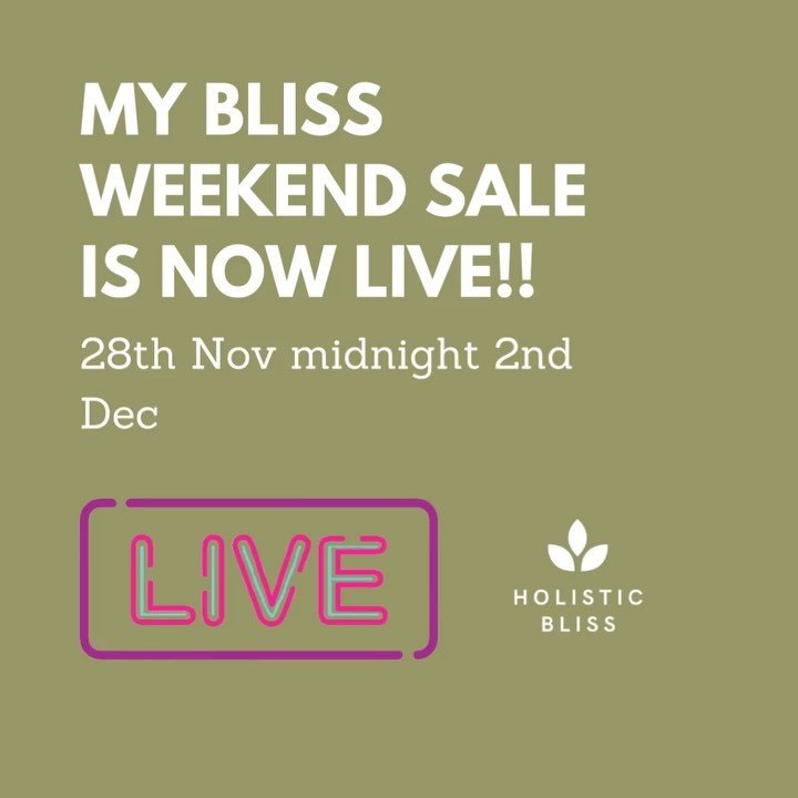 FINAL SHOUT OUT ➡️ 
Bliss weekend offers are available until midnight 🕛 

Head to my bio to view all offers 🧡