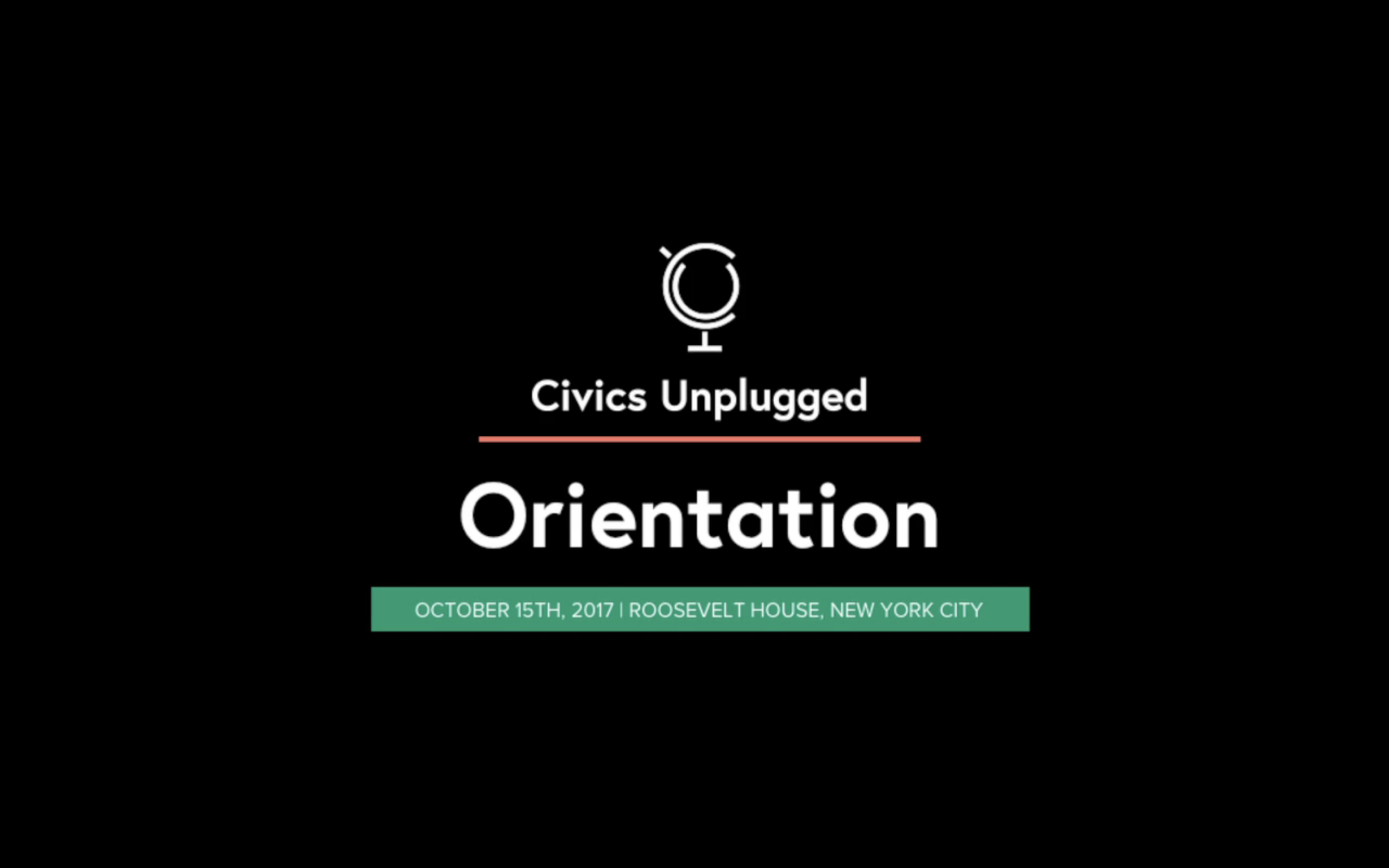 Civic Orientation 2017