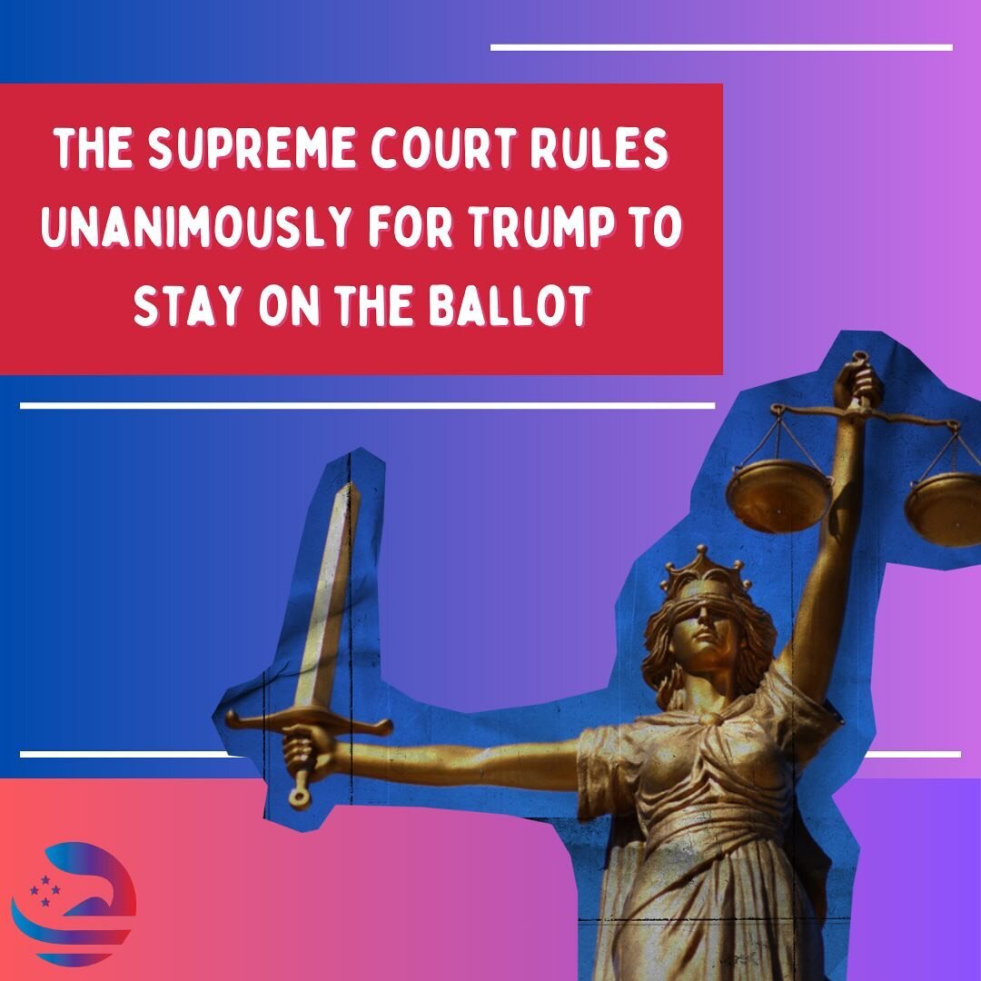 The SCOTUS ruled 9-0 for Trump to stay on the ballot. What does this mean for the upcoming election?

#nextgenpol #2024election #supremecourt #scotus #trump #section3 #constitution #colorado #ballot #primaryballot #voting #votingrights