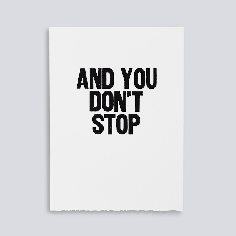 and you don't stop rap lyric poster.png