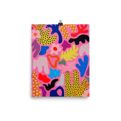 polly colorful floral abstract wall art print by ponnopozz.png