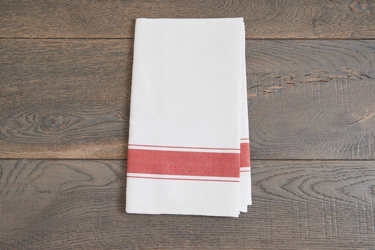 iToolai Red & White Checkered Kitchen Tea Towels, 100% Woven Cotton  Washable Dish Cloth(Set of 4,Medium)