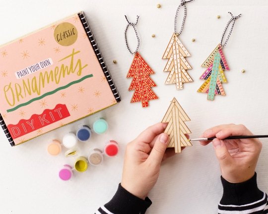 New! Christmas 2023 Wood Tree Ornaments DIY Painting Xmas 2023 Decor Kids  Craft Kit by Jill Makes — Domestica
